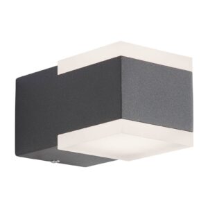 Svítidlo AEG antracitová/bílá hliníkový odlitek/sklo