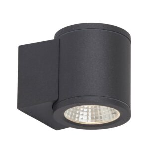 Svítidlo AEG antracit/čirá hliník/sklo