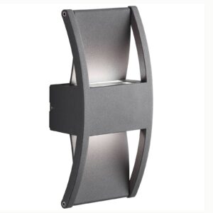 Svítidlo AEG antracit/čirá hliník/sklo