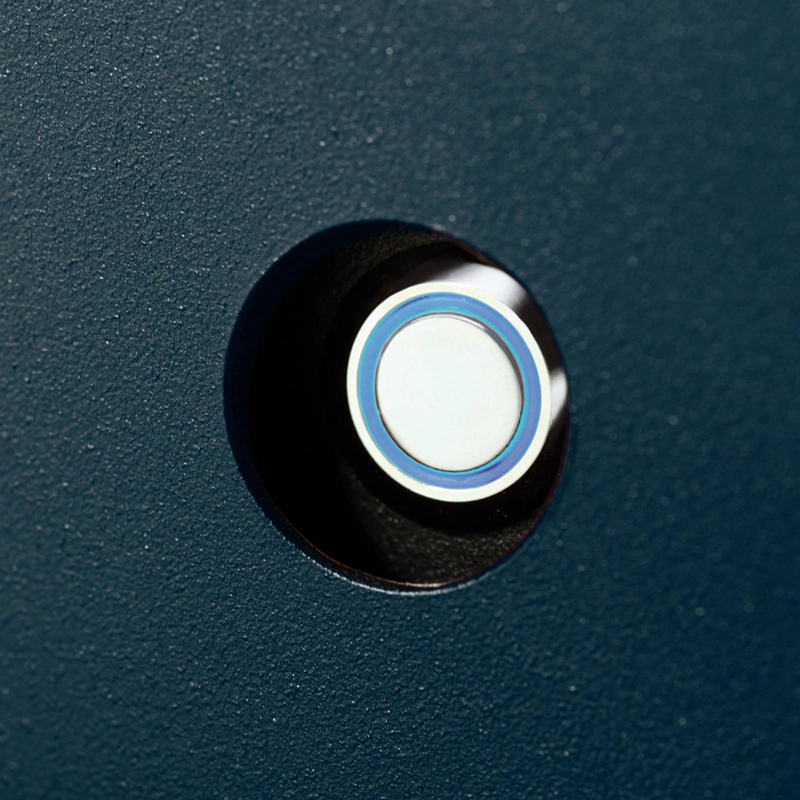 Absolut/ Radius Schránka na dopisy Letterman IV, modrý zvonek, stříbrná, Nerezová ocel, práškově lakovaná ocel, L: 40 cm, K: 34cm - Image 3