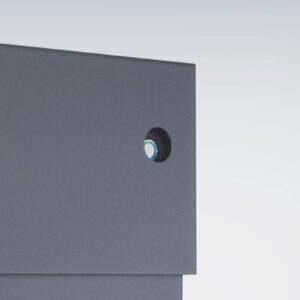 Svítidlo Absolut/ Radius antracit/modrý zvonek nerez/práškovaná ocel