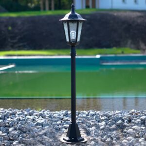 Svítidlo Albert Leuchten černá/čirá hliníkový odlitek/katedrálové sklo