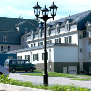 Svítidlo Albert Leuchten černá/čirá hliníkový odlitek/katedrálové sklo