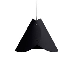 Svítidlo Almut von Wildheim černá kov/vlněná plsť Merino