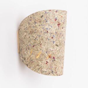 Svítidlo Almut von Wildheim dub přírodní/mutlicolor dubové dřevo/seno s květy alpské louky