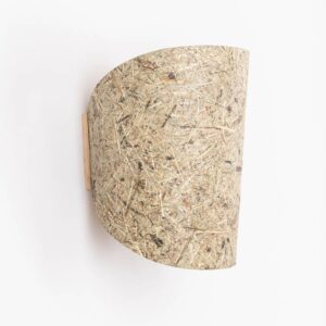 Svítidlo Almut von Wildheim dub přírodní/multicolor dubové dřevo/čisté seno