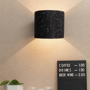 Svítidlo Almut von Wildheim dub přírodní/černá dubové dřevo/korek