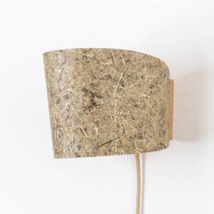 Svítidlo Almut von Wildheim dub přírodní/multicolor dubové dřevo/čisté seno