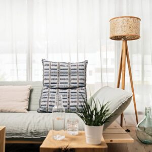 Svítidlo Almut von Wildheim dub přírodní/multicolor dubové dřevo/čisté seno