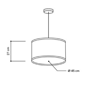 Svítidlo Almut von Wildheim dub přírodní/multicolor dubové dřevo/seno s okvětními lístky červených růží