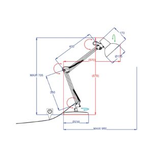Svítidlo Aluminor bílá/hliník ocel/hliník/plast