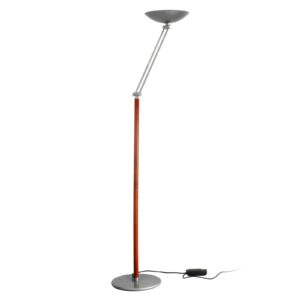 Svítidlo Aluminor hnědá/stříbrná ocel/dřevo