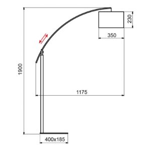 Svítidlo Aluminor dub šedý/chrom/bílá kov/dřevo/tkanina