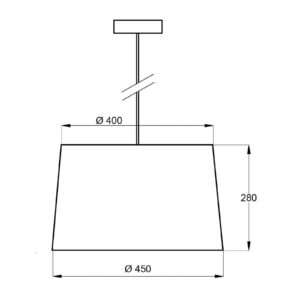 Svítidlo Aluminor bílá/hliník bavlna/kov