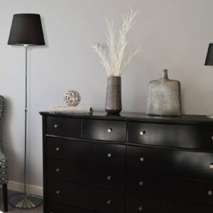 Svítidlo Aluminor hliník/černý ocel/tkanina