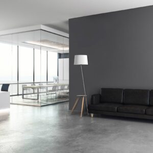 Svítidlo Aluminor šedá/buk přírodní/bílá kov/dřevo/tkanina