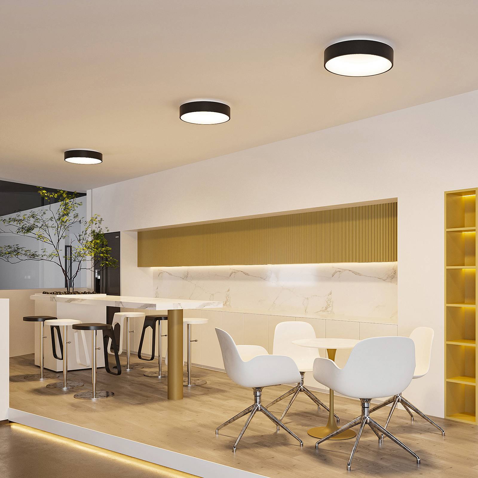 Svítidlo Arcchio písková černá/bílá železo/plast