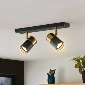 Svítidlo Arcchio černá/zlatá železo/hliník