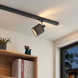 Svítidlo Arcchio pískově černá ocel/plast/textil