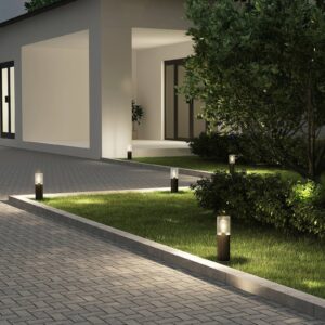 Svítidlo Arcchio černý/čirý hliník/sklo