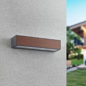 Svítidlo Arcchio tmavé dřevo/transparentní hliníkový tlakový odlitek/sklo