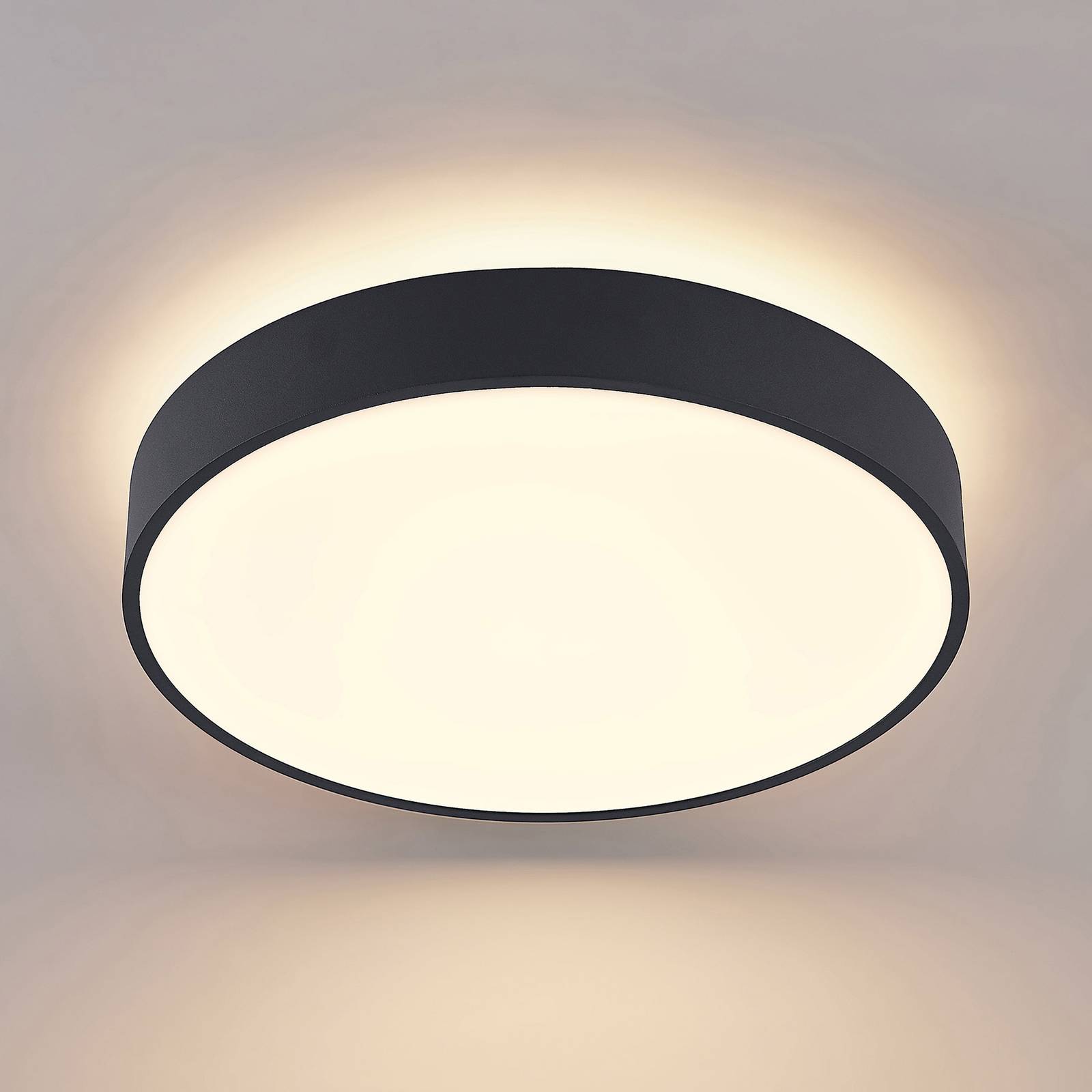 Arcchio Vanida LED stropní světlo, černé, 40 cm, Kuchyň, hliník, akryl, 29.5W, K: 9cm - Image 4