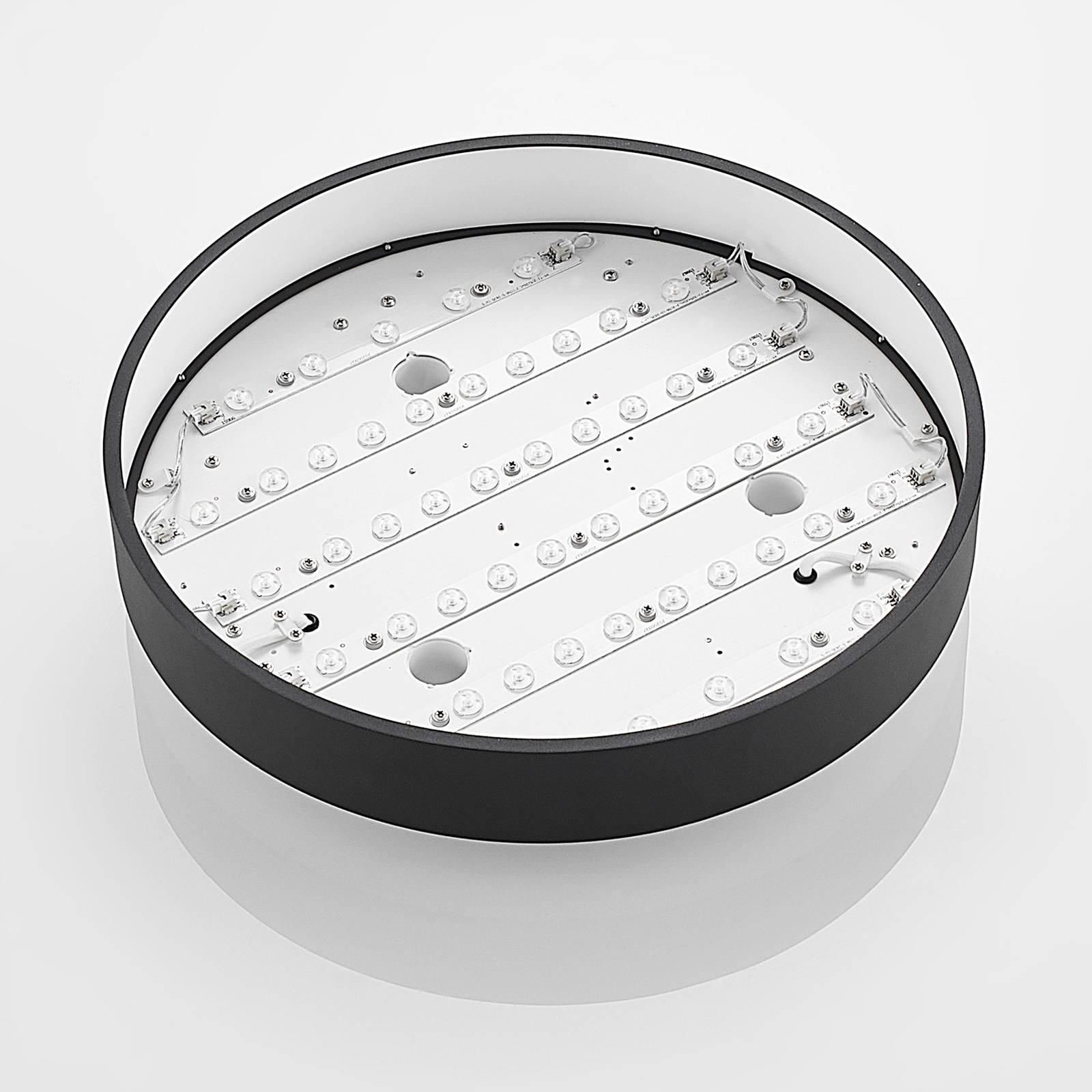 Arcchio Vanida LED stropní světlo, černé, 40 cm, Kuchyň, hliník, akryl, 29.5W, K: 9cm - Image 5