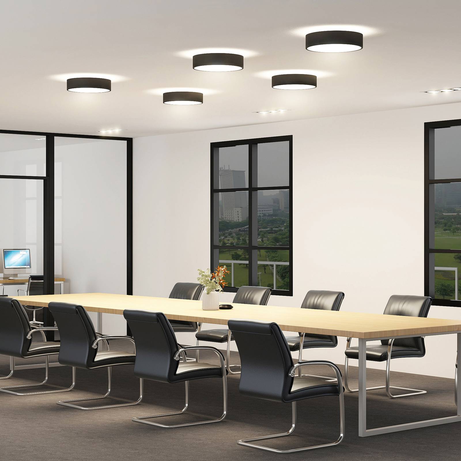 Svítidlo Arcchio černá/bílá hliník/akryl