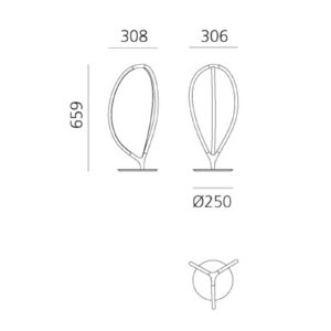 Svítidlo Artemide černá hliník/silikon