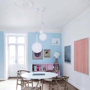 Svítidlo Artemide bílá sklo ručně foukané/polykarbonát