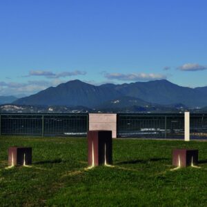 Svítidlo Artemide rezavá ocel COR-TEN/nerezová ocel/sklo