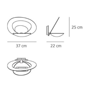 Svítidlo Artemide bílá hliník