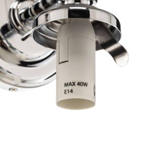 Svítidlo Astro chrom lesklý/bílá satinovaná kov/sklo