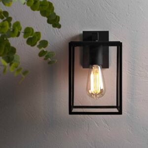 Svítidlo Astro černá/čirá ocel/sklo