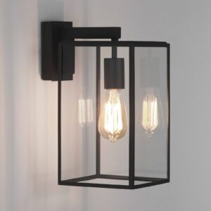 Svítidlo Astro černá/čirá ocel/sklo