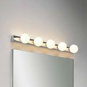 Svítidlo Astro chrom leštěný/bílá/opálová ocel/sklo