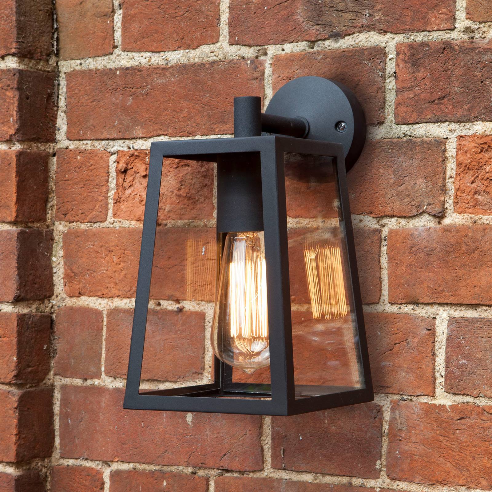 Svítidlo Astro černá/čirá kov/sklo