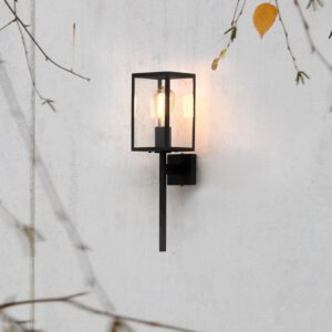 Svítidlo Astro černá kov/sklo