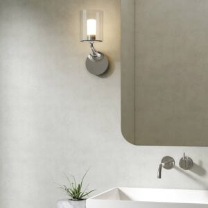 Svítidlo Astro chrom/čirý/bílý kov/sklo