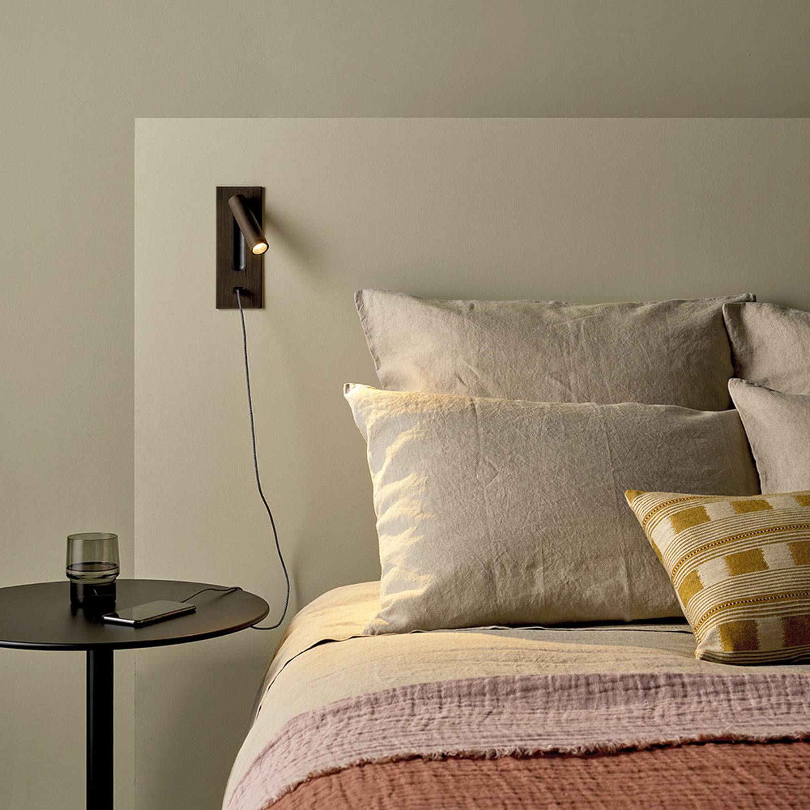 Astro Fuse LED USB nástěnné zapuštěné světlo, Ložnice, kov, 3.5W, Energetická třída: F, L: 7.5 cm, K: 20cm - Image 3