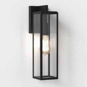 Svítidlo Astro černá/čirá nerez/sklo