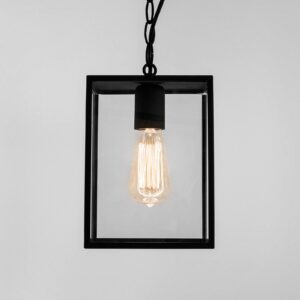 Svítidlo Astro černá/čirá kov/sklo