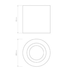 Svítidlo Astro černé kov/hliník