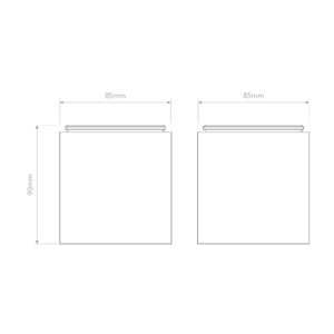 Svítidlo Astro bílá matná hliník