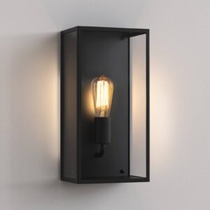 Svítidlo Astro černá/průhledná nerez/sklo