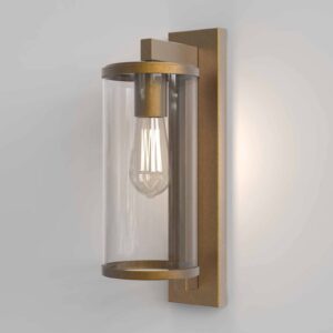 Svítidlo Astro antická mosaz/čirá ocel