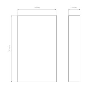 Svítidlo Astro bílé sádra