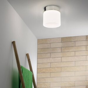 Svítidlo Astro opálová bílá/chrom leštěný opálové sklo/kov