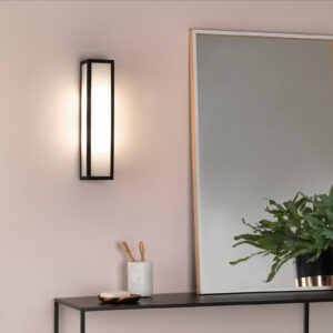 Svítidlo Astro černá/bílá kov/sklo