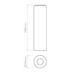 Svítidlo Astro černá matná hliník